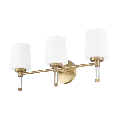 Z-Lite 3 Light Vanity, Modern Gold
