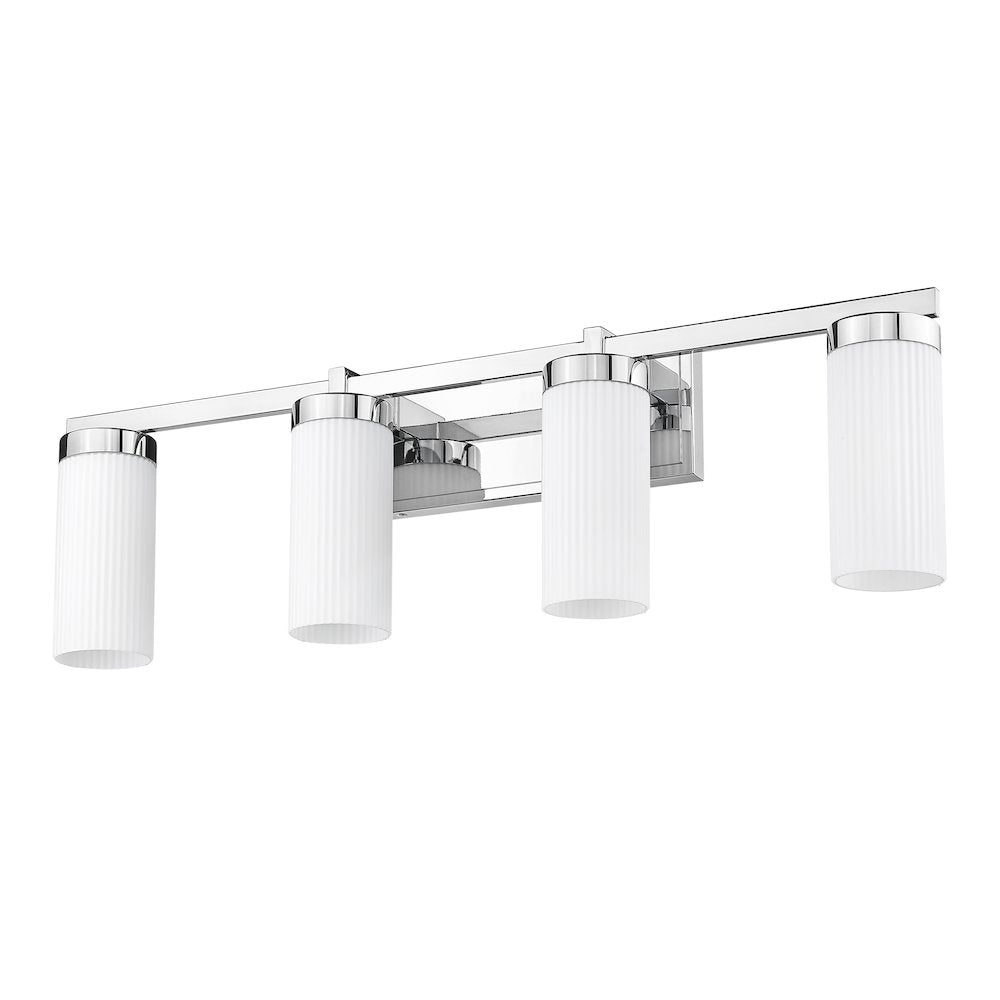 Z-Lite Danica 4 Light Vanity in Chrome color, Steel frame