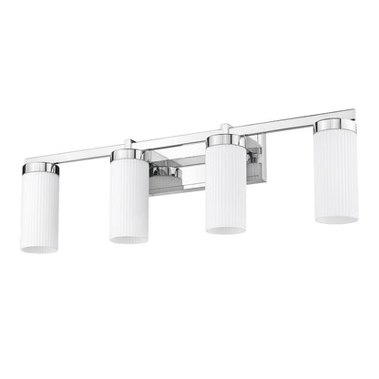 Z-Lite Danica 4 Light Vanity in Chrome color, Steel frame