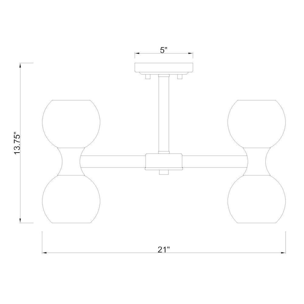 Z-Lite 10 Light Semi Flush Mount