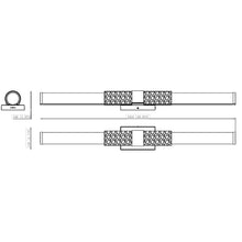 Z-Lite Egon 1 Light Vanity in Chrome color, Steel frame