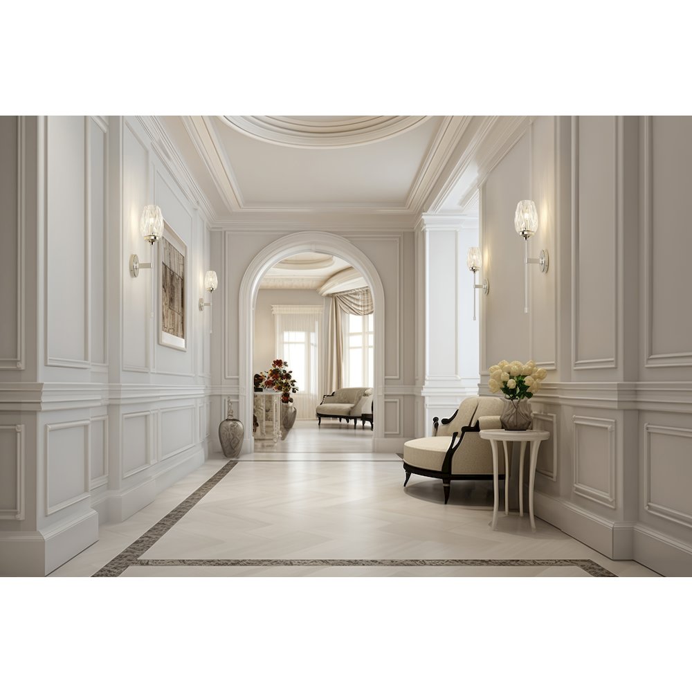 Z-Lite 1 Light Wall Sconce, Polished Nickel