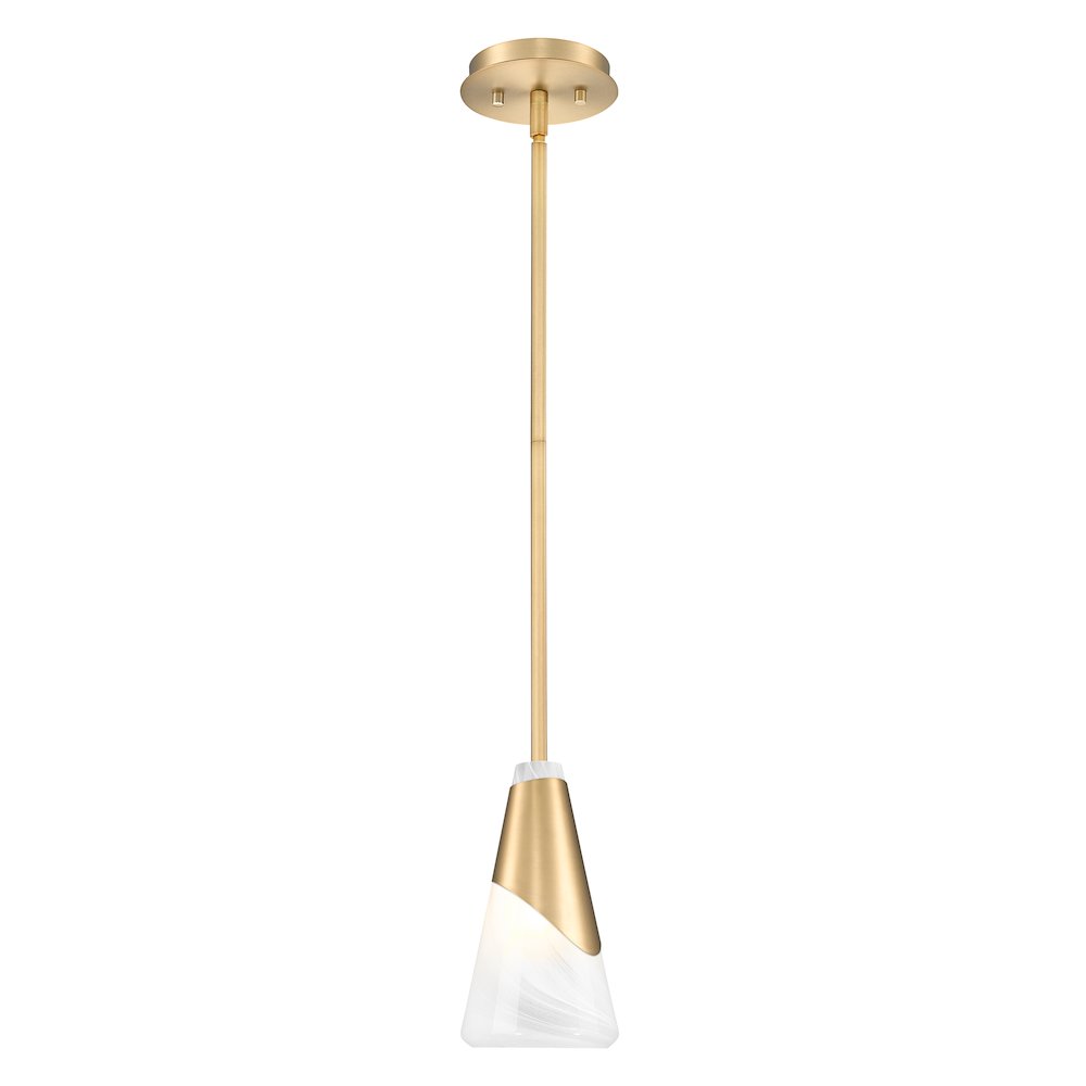Z-Lite Aimie 1 Light Pendant, Modern Gold