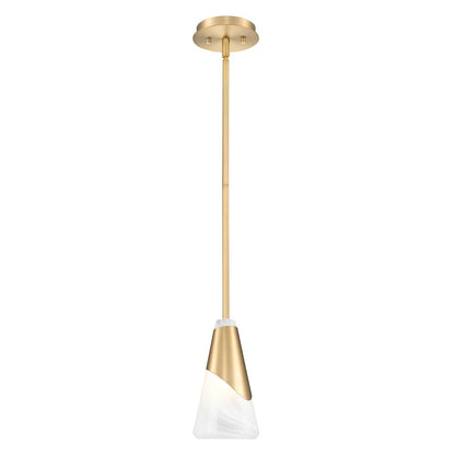 Z-Lite Aimie 1 Light Pendant, Modern Gold
