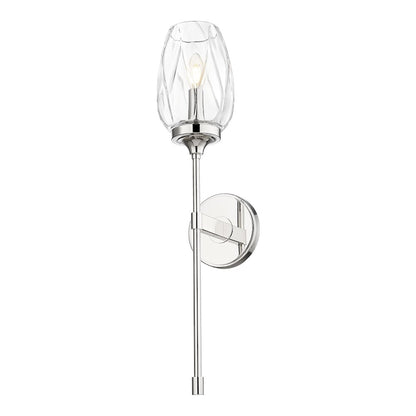Z-Lite 1 Light Wall Sconce, Polished Nickel