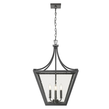 Z-Lite 4 Light Chandelier, Iron Ore