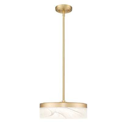 Z-Lite 1 Light Pendant, Modern Gold
