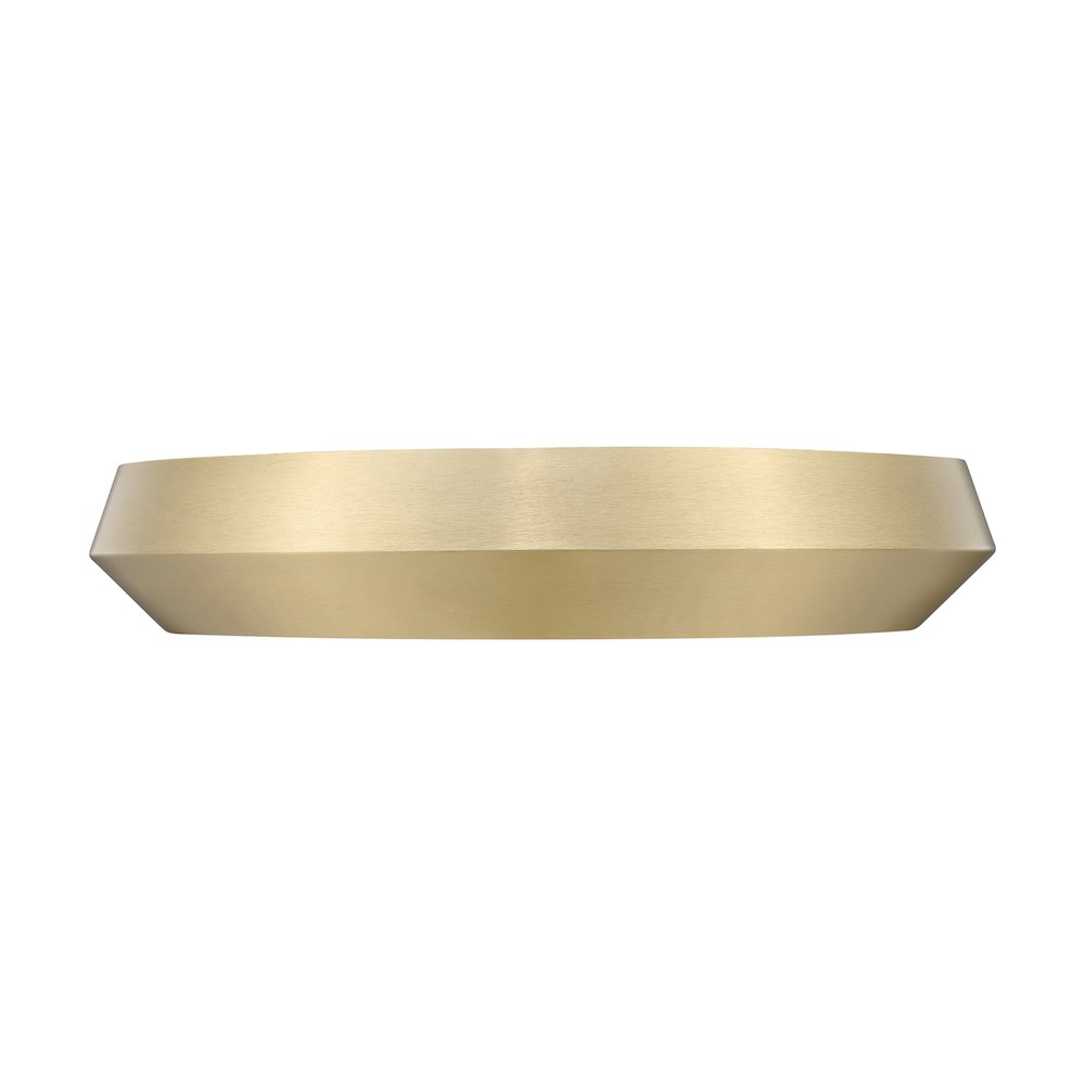 Z-Lite 1 Light Flush Mount, Modern Gold