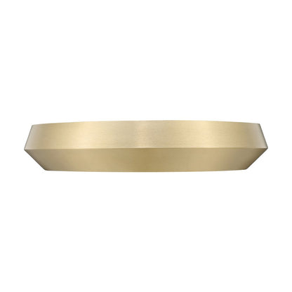 Z-Lite 1 Light Flush Mount, Modern Gold