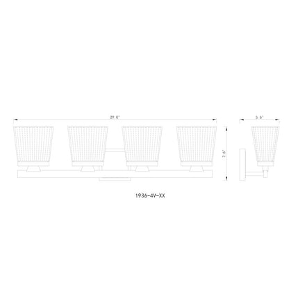 Z-Lite 4 Light Vanity