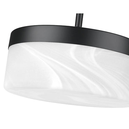 Z-Lite 1 Light Pendant, Matte Black