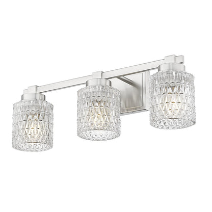 Z-Lite 3 Light Vanity, Brushed Nickel