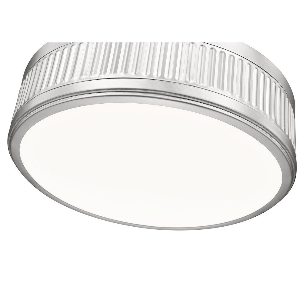 Z-Lite 1 Light Semi Flush Mount, Satin Nickel