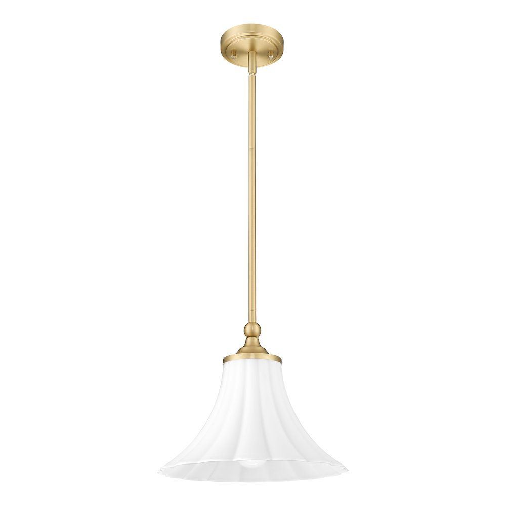 Z-Lite 1 Light Pendant, Modern Gold