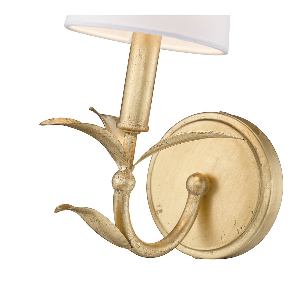 Z-Lite 1 Light Wall Sconce, Gold Leaf