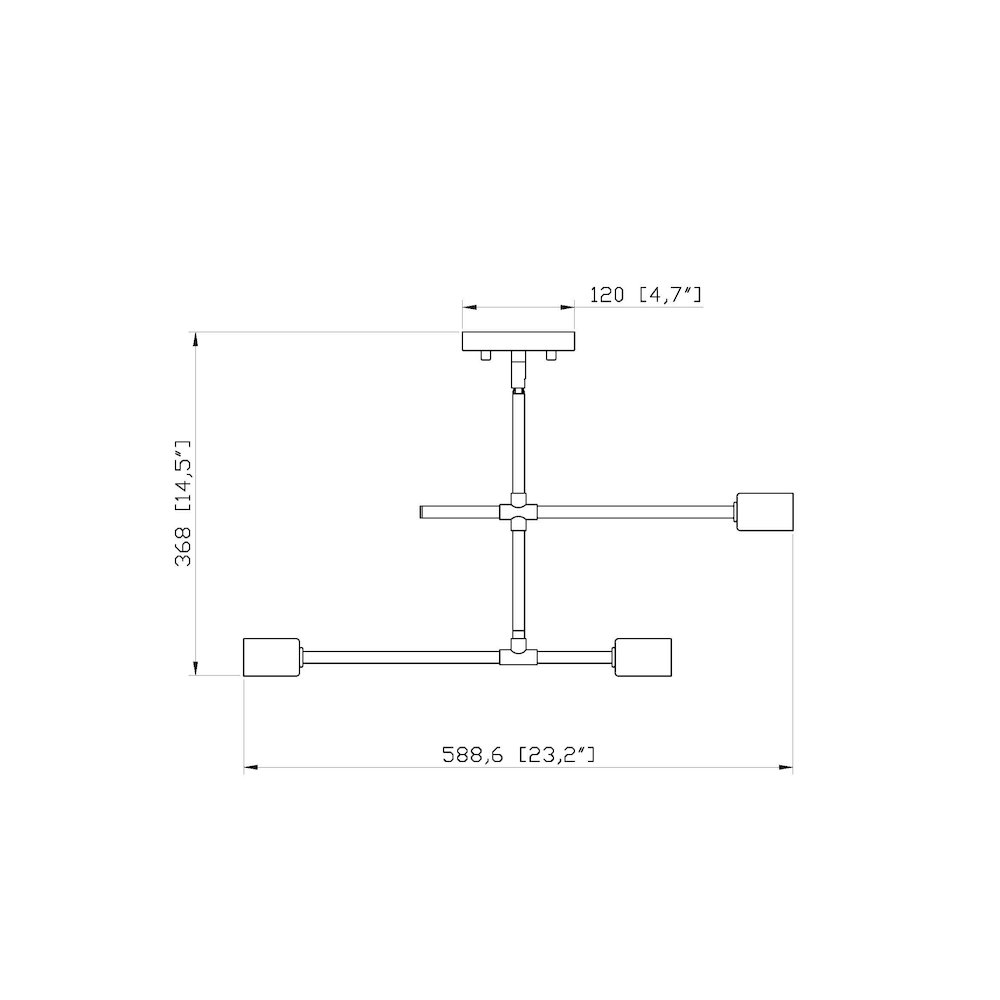 Z-Lite 3 Light Semi Flush Mount
