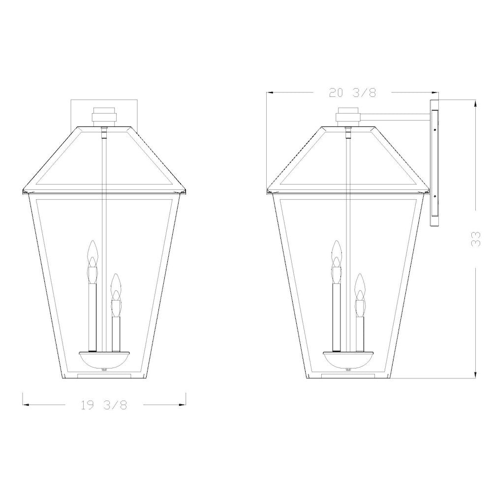 Z-Lite 4 Light Outdoor Wall Light