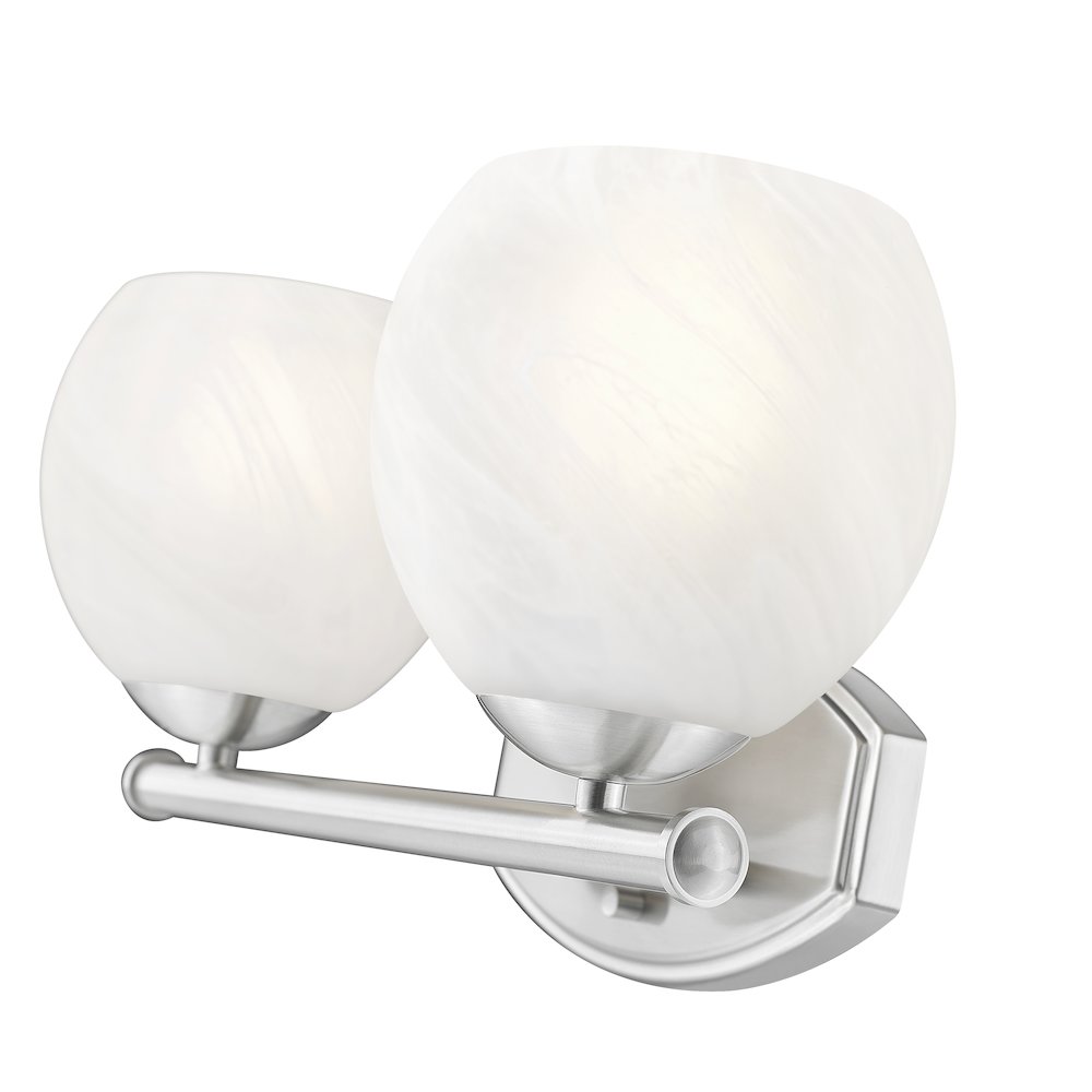 Z-Lite 2 Light Vanity, Brushed Nickel