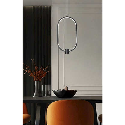 Z-Lite 1 Light Pendant, Matte Black