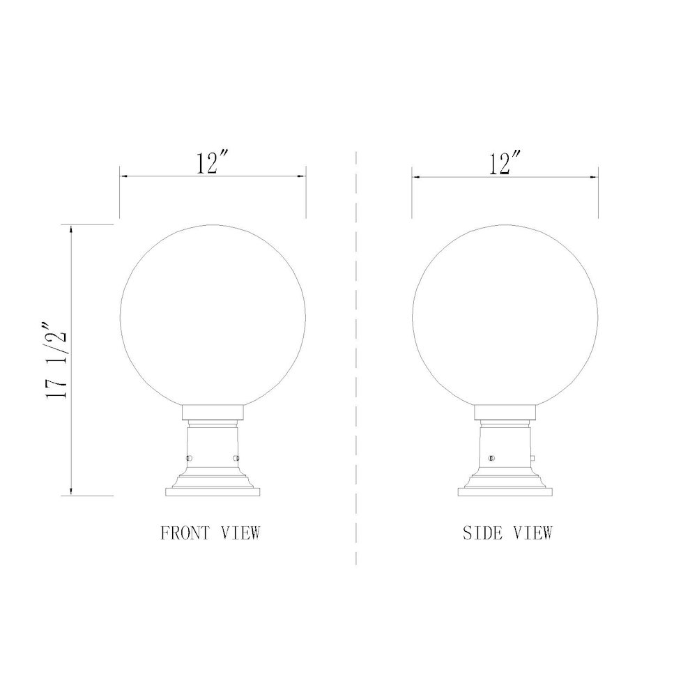 Z-Lite 1 Light Outdoor Pier Mounted Fixture
