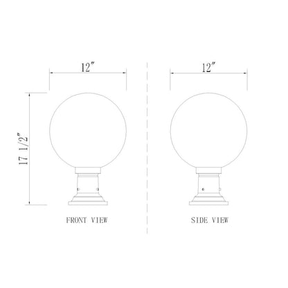 Z-Lite 1 Light Outdoor Pier Mounted Fixture