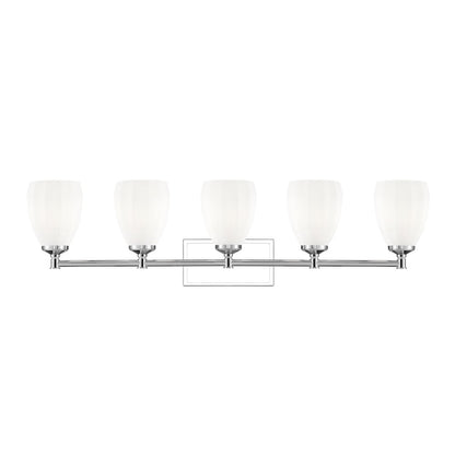 Z-Lite Oren 5 Light Vanity in Chrome  color, Steel frame