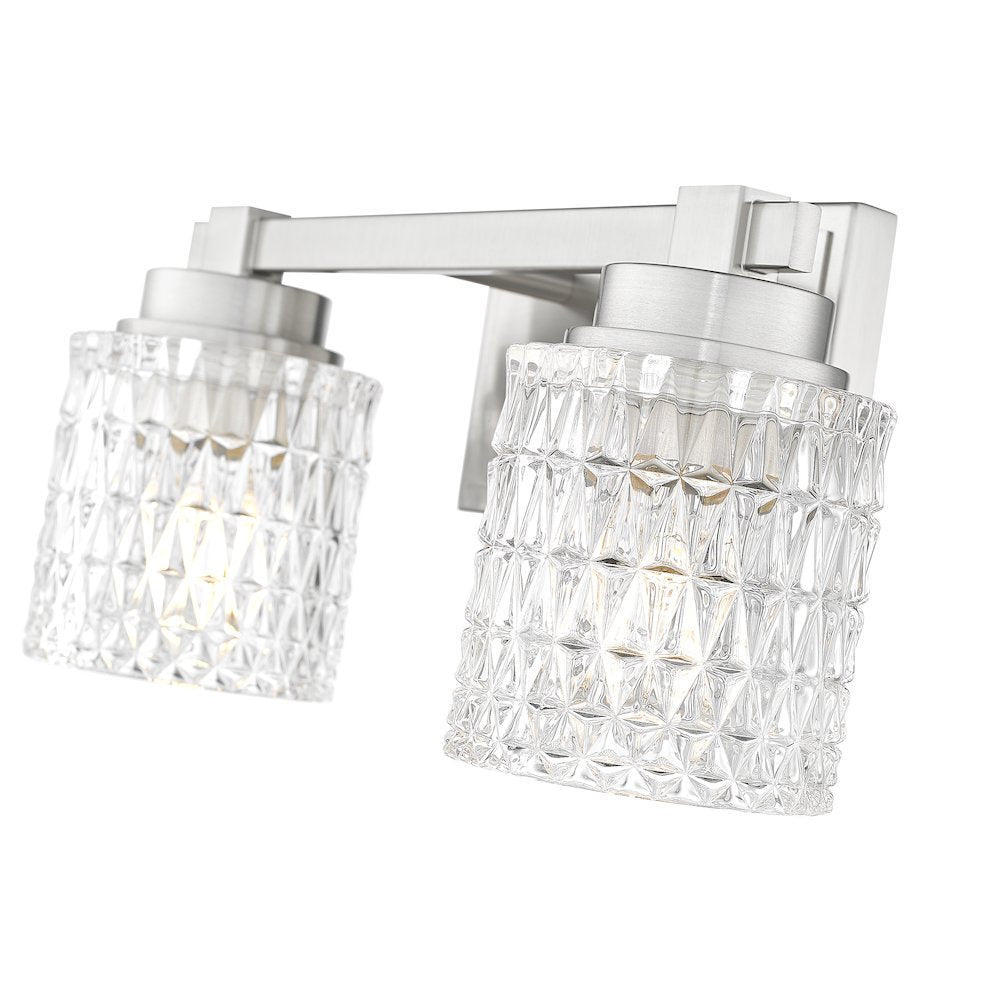 Z-Lite 2 Light Vanity, Brushed Nickel