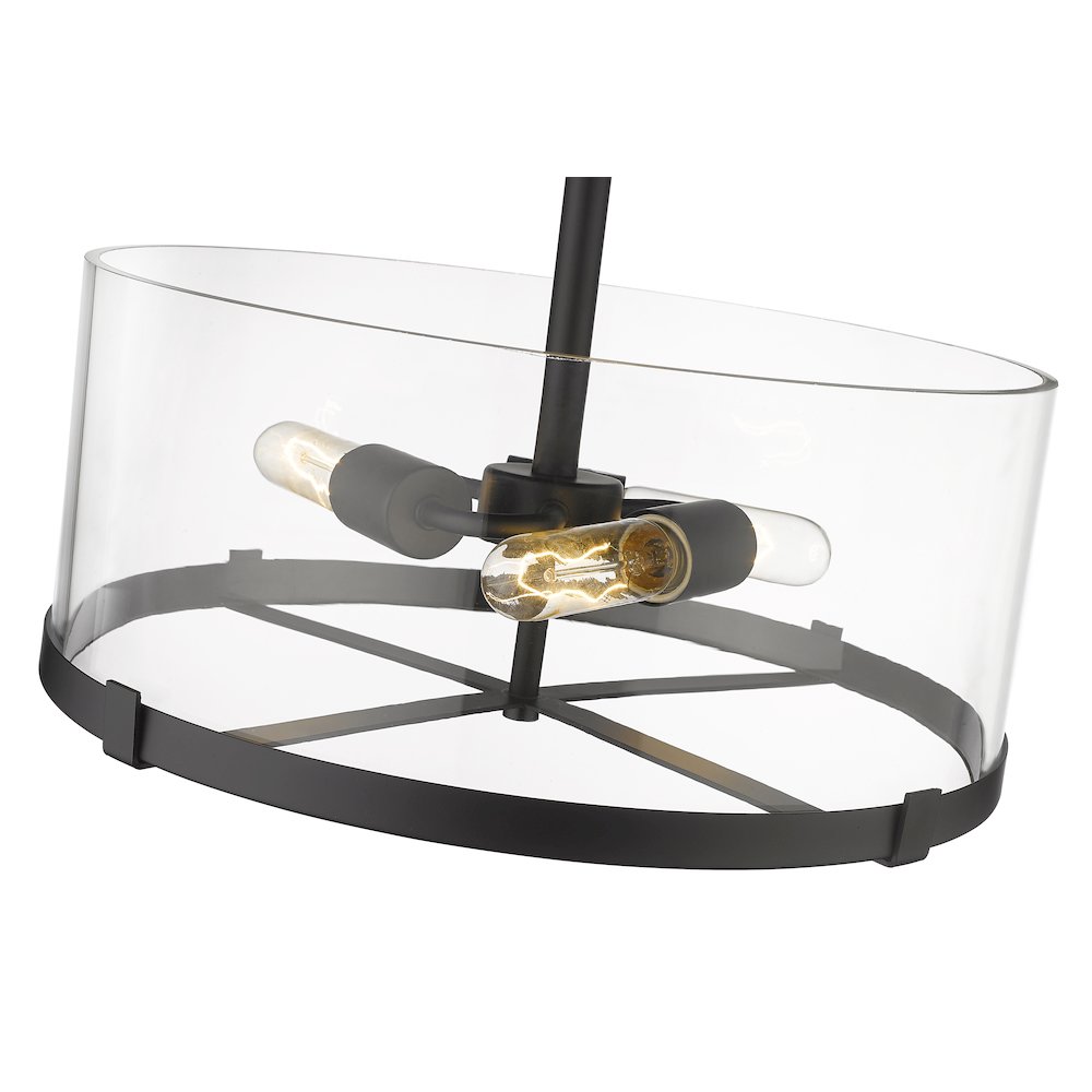 Z-Lite 3 Light Semi Flush Mount