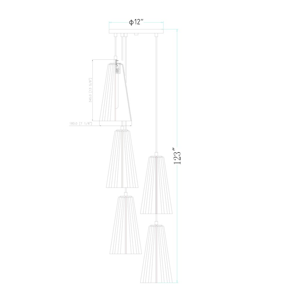 Z-Lite 5 Light Chandelier