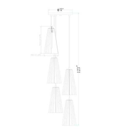 Z-Lite 5 Light Chandelier
