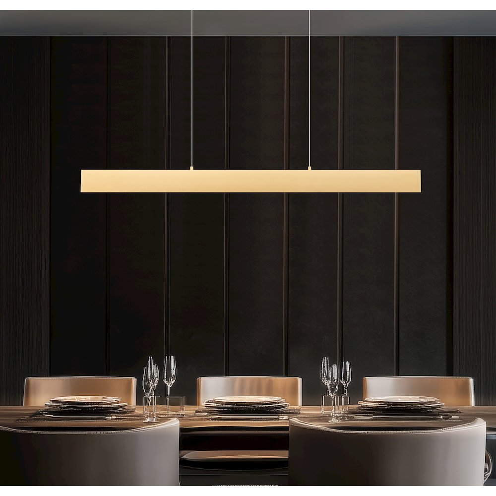 Z-Lite 1 Light Linear Chandelier, Gold