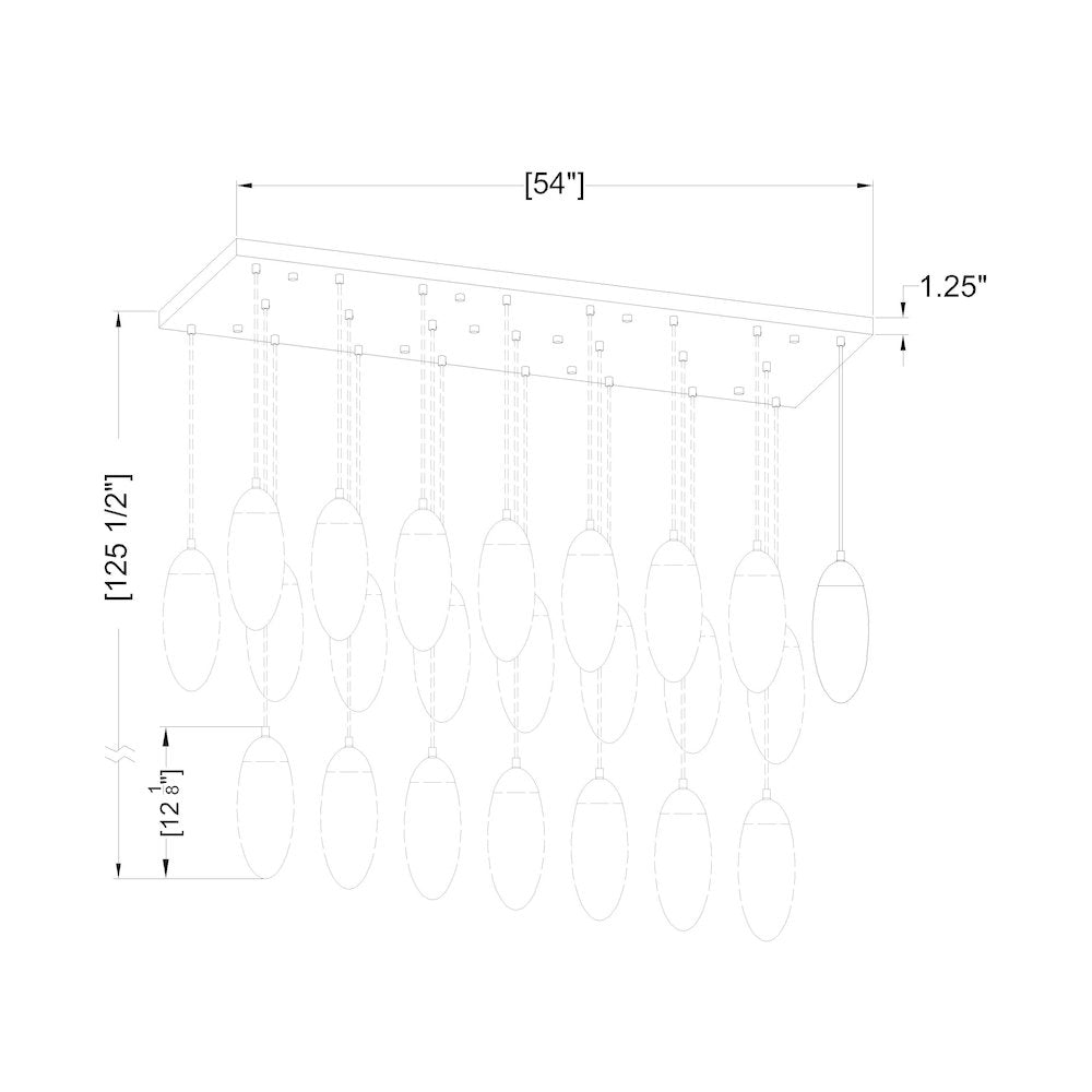 Z-Lite 23 Light Linear Chandelier