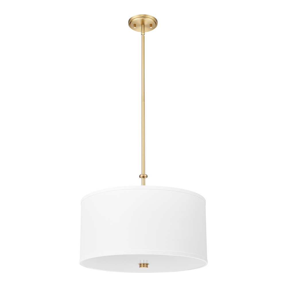 Z-Lite 1 Light Pendant, Modern Gold