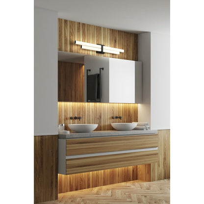 Z-Lite Zane 2 Light Vanity in Matte Black Frame Finish
