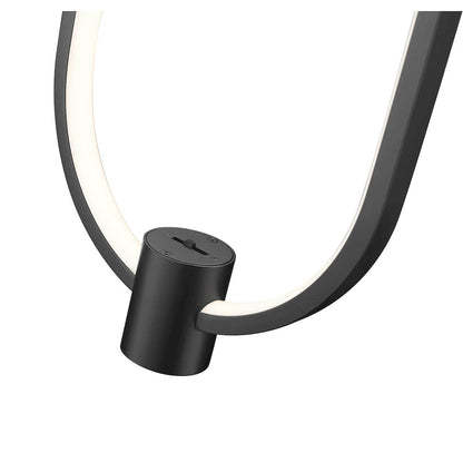 Z-Lite 1 Light Pendant, Matte Black