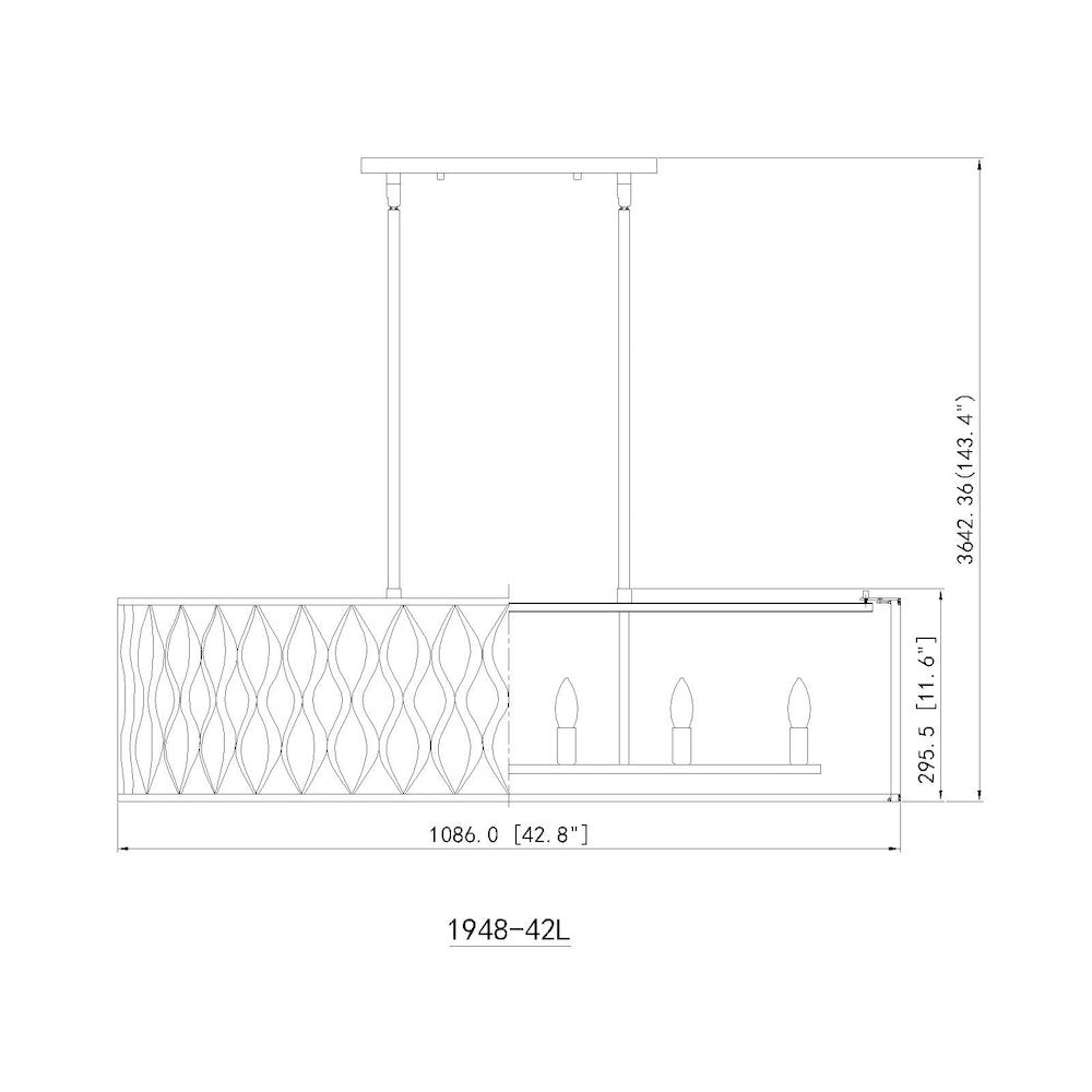 Z-Lite 10 Light Linear Chandelier