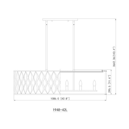 Z-Lite 10 Light Linear Chandelier