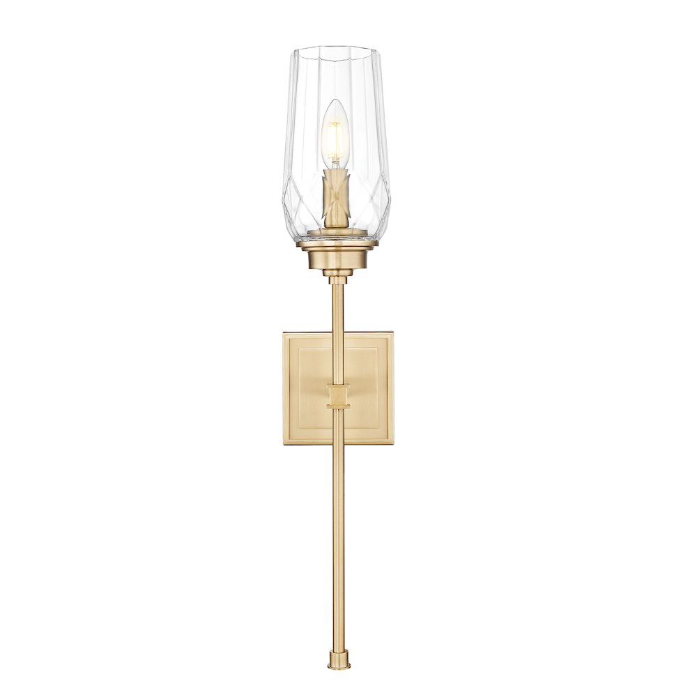 Z-Lite 1 Light Wall Sconce, Modern Gold
