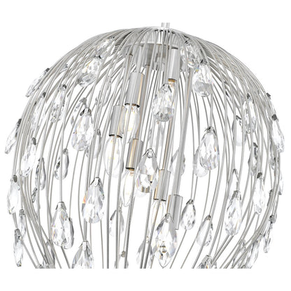 Z-Lite 6 Light Pendant, Brushed Nickel