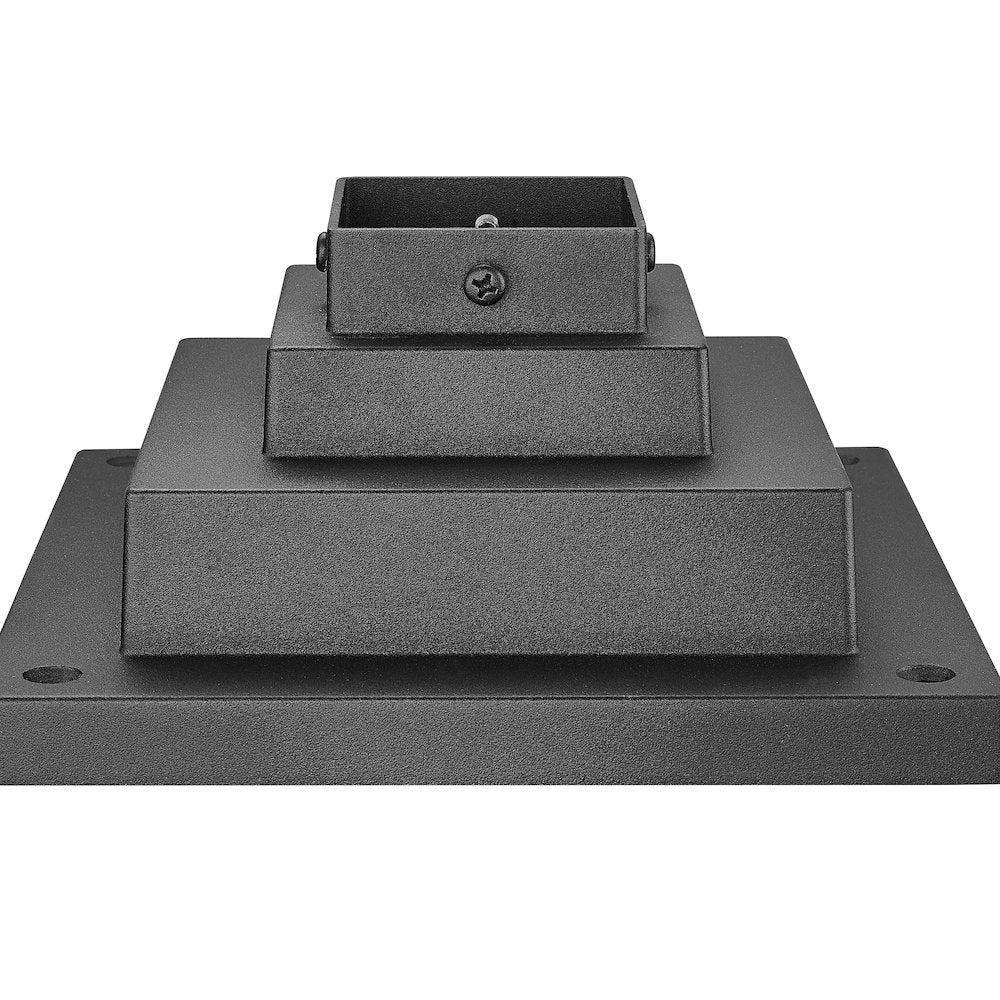 Z-Lite Outdoor Pier Mount, Sand Black