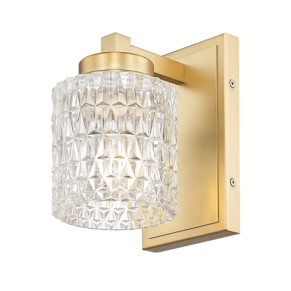 Z-Lite 1 Light Wall Sconce, Modern Gold