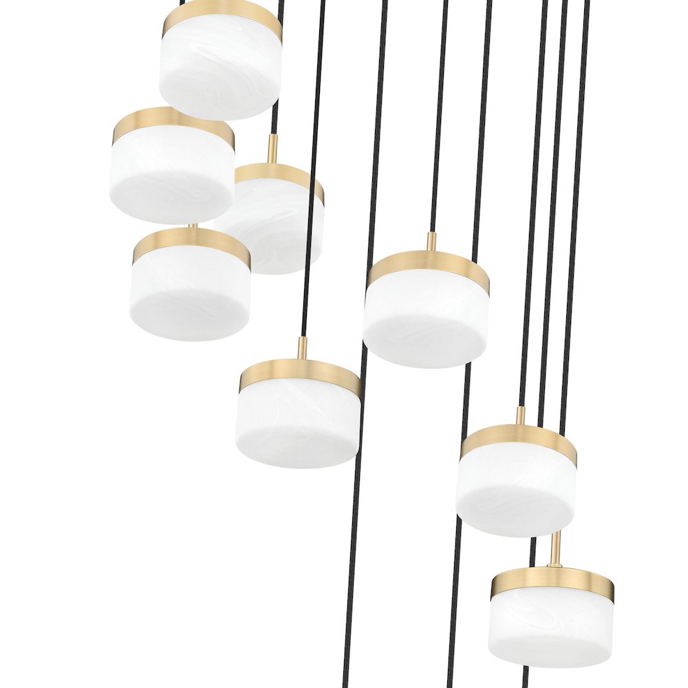 Z-Lite 11 Light Chandelier, Modern Gold