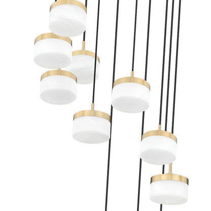 Z-Lite 11 Light Chandelier, Modern Gold