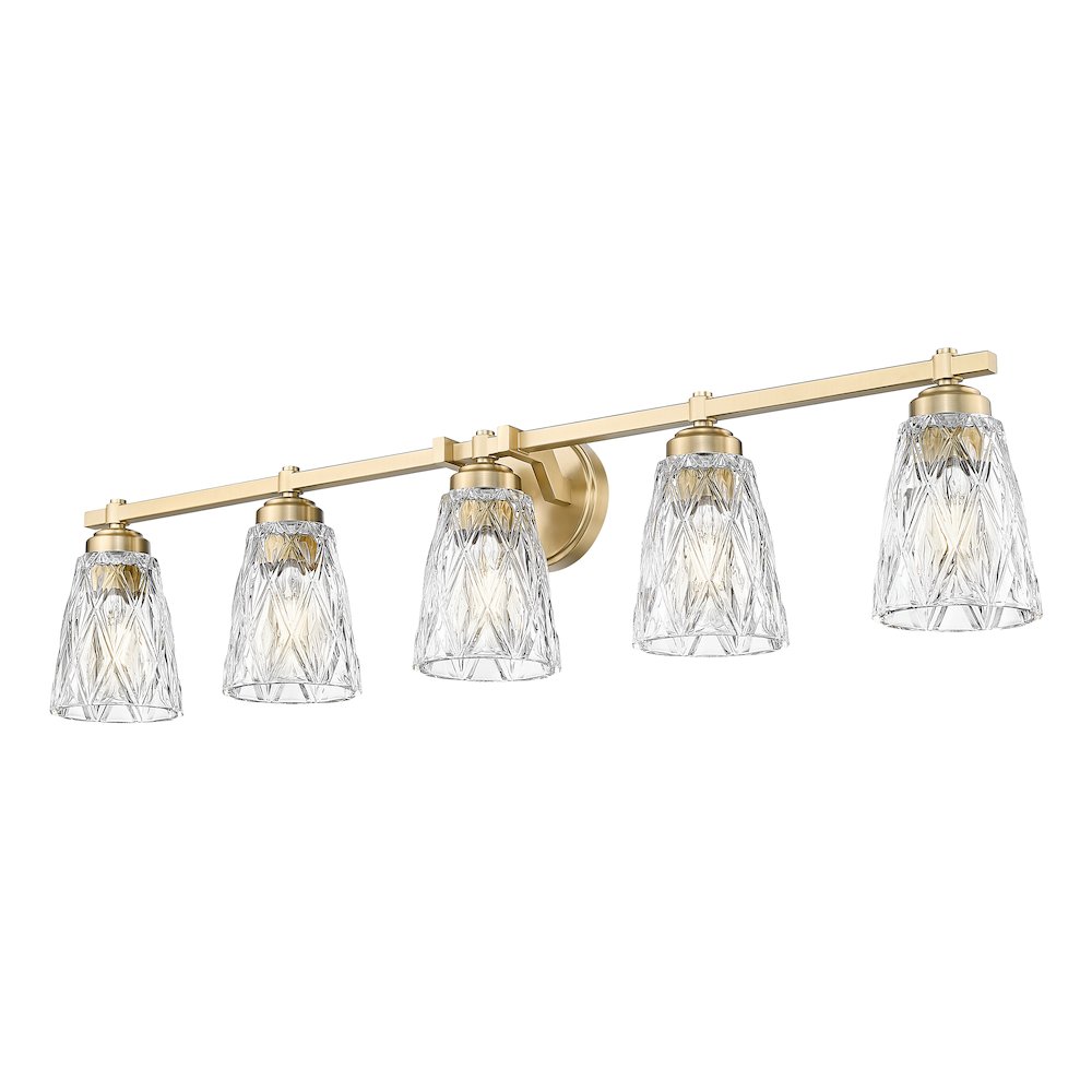 Z-Lite 5 Light Vanity, Modern Gold