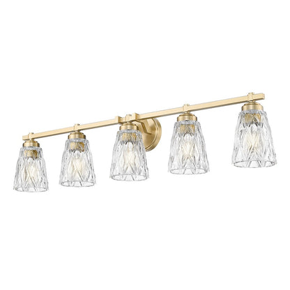 Z-Lite 5 Light Vanity, Modern Gold