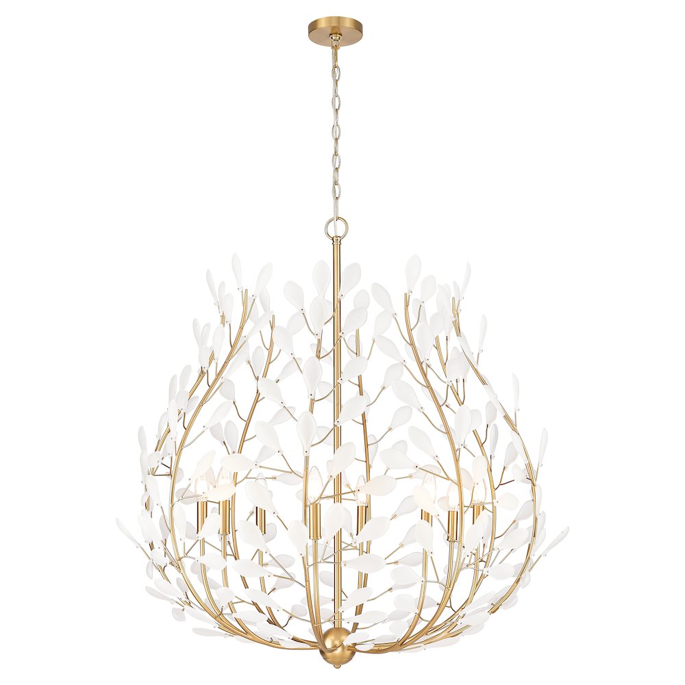 Z-Lite 8 Light Chandelier, Modern Gold