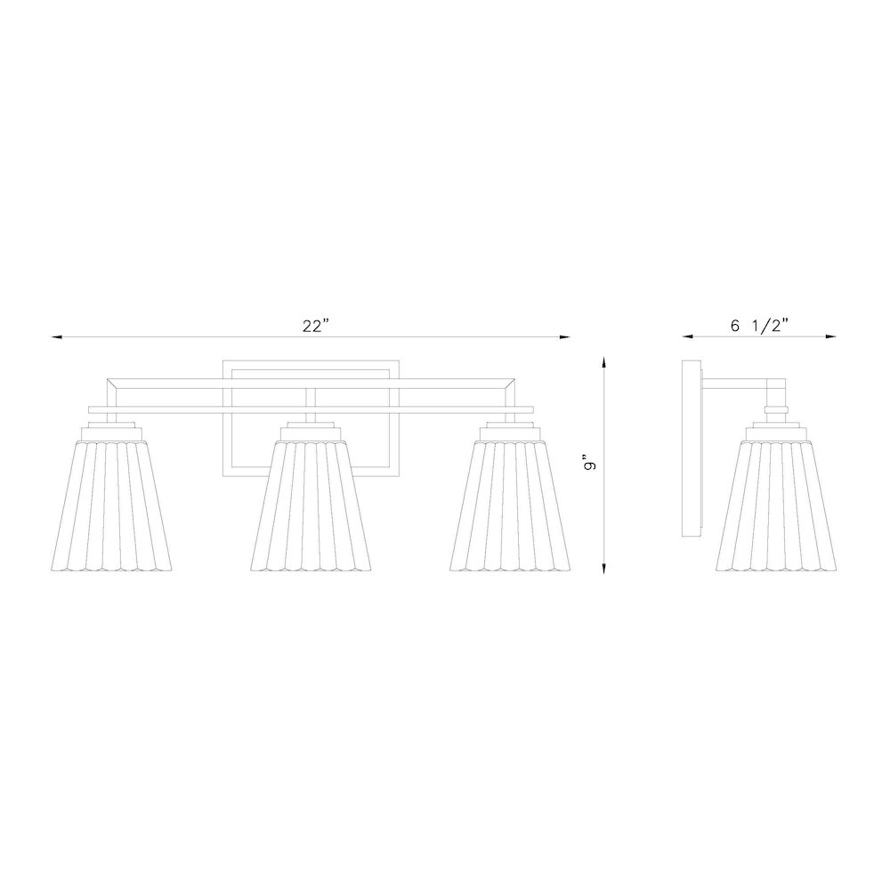 Z-Lite 3 Light Vanity