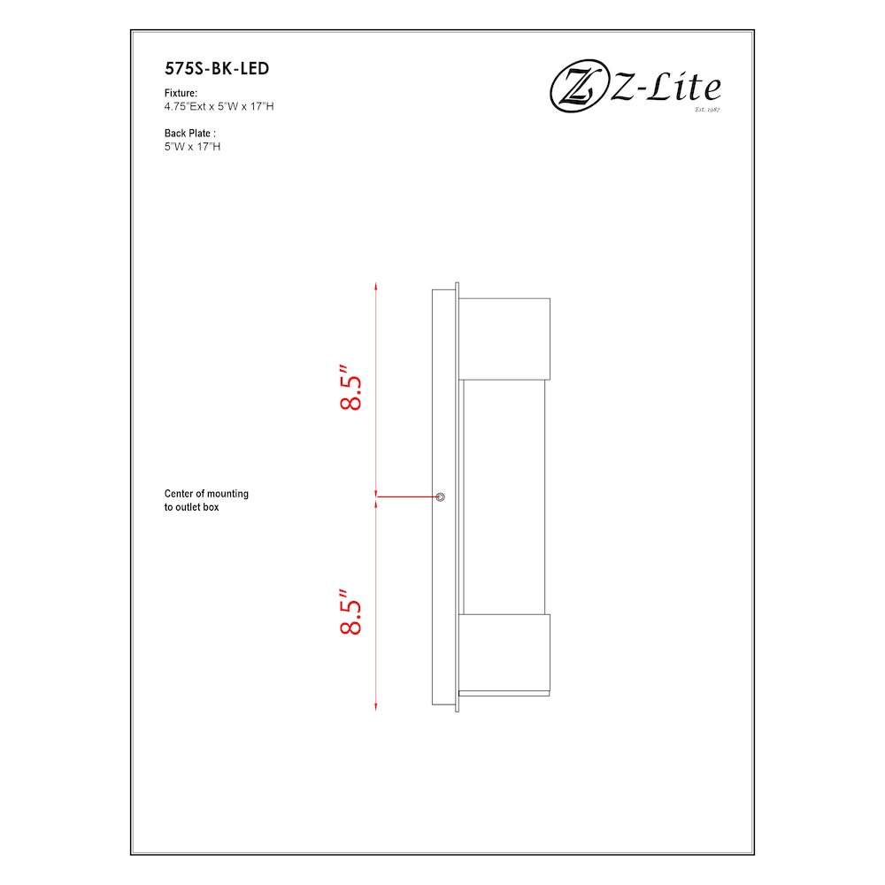 Z-Lite 1 Light Outdoor Wall Light