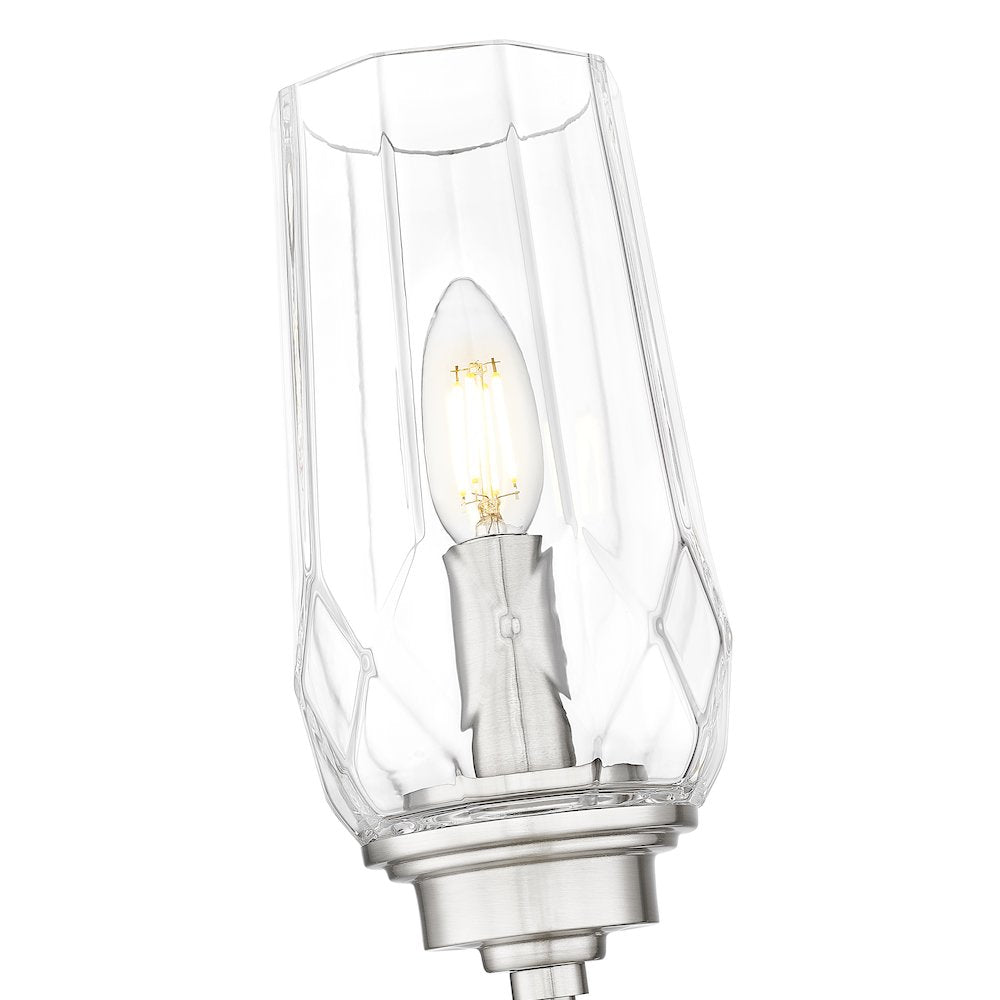 Z-Lite 1 Light Wall Sconce, Brushed Nickel