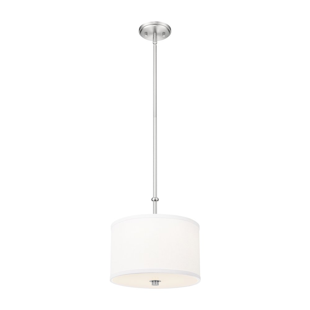 Z-Lite 1 Light Pendant, Brushed Nickel